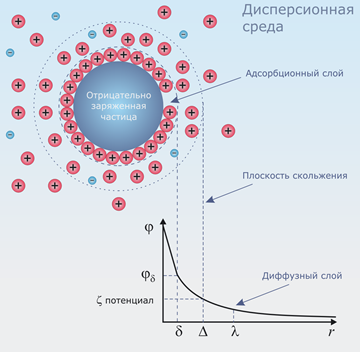 Двойной электрический слой и природа дзета-потенциала